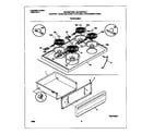 Universal/Multiflex (Frigidaire) MEF303PGWB top/drawer diagram