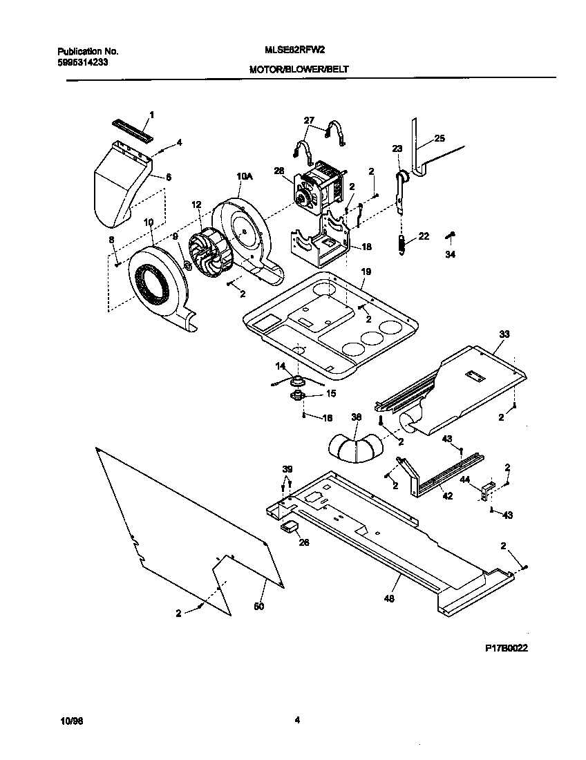 P17B0022 DRY MTR,BELT