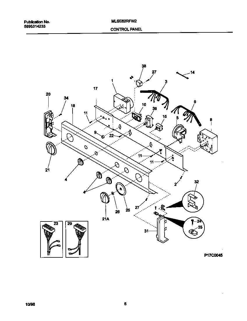 P17C0045 CONTROL PANEL