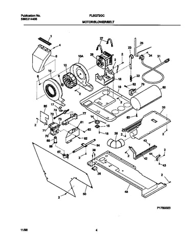 P17b0023 dry mtr,belt
