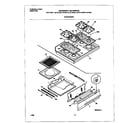 Universal/Multiflex (Frigidaire) MGF336BGWD top/drawer diagram