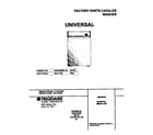 Universal/Multiflex (Frigidaire) MWX111REW2 cover diagram