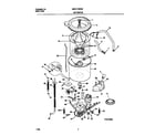 Universal/Multiflex (Frigidaire) MWX111REW2 p12t0036 wshr mtr,hose diagram