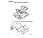 Universal/Multiflex (Frigidaire) MGF354CGSB top/drawer diagram