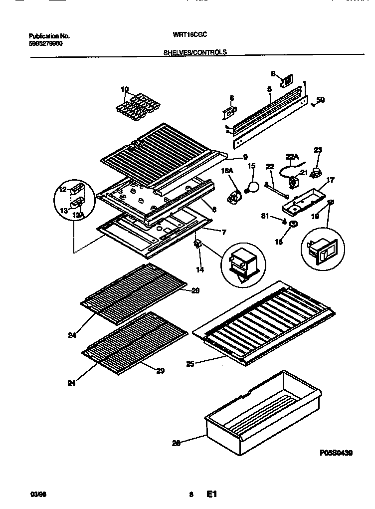 Shelves/controls