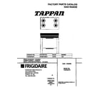 Tappan TGF602PGW1 cover diagram