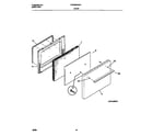 Tappan TGF602PGW1 door diagram