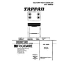 Tappan TGF602PGD1 cover diagram