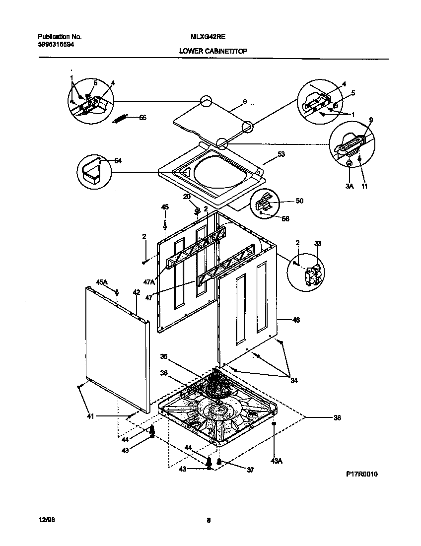 Lower cabinet/top