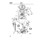 Universal/Multiflex (Frigidaire) MLXG42RED4 motor/tub diagram