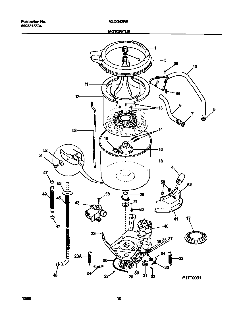 Motor/tub