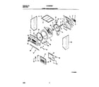 Frigidaire FLXG52RBS7 upper cabinet/drum/heater diagram