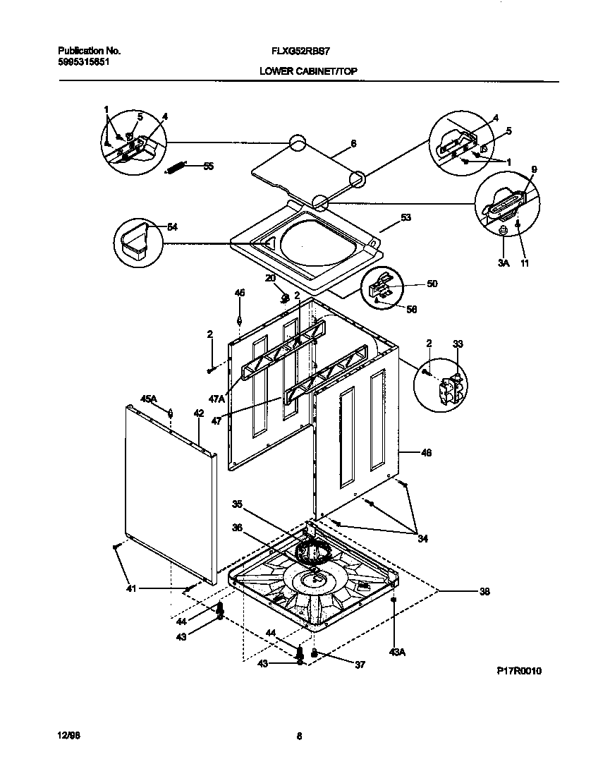 Lower cabinet/top