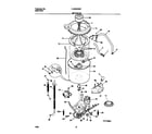 Frigidaire FLXG52RBS7 motor/tub diagram