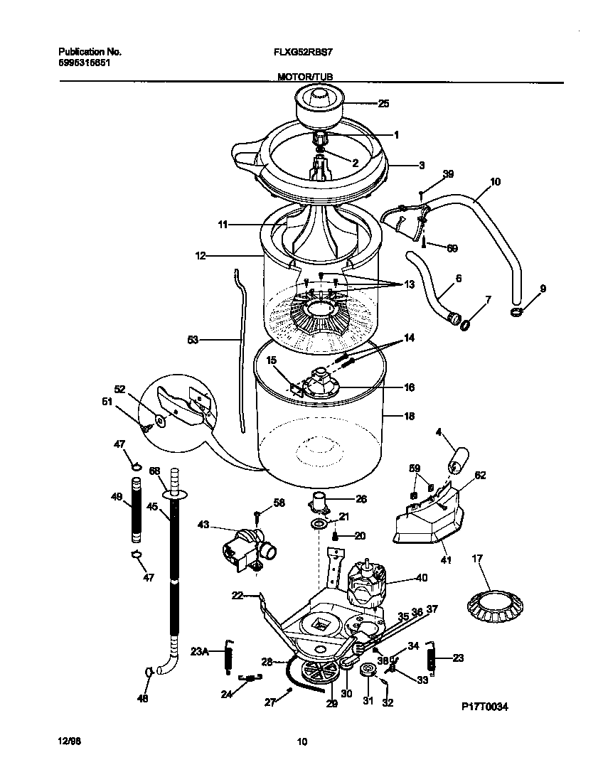 Motor/tub