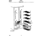 Frigidaire FRS24BGGW0 freezer shelves diagram
