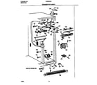 Frigidaire FRS24BGGB0 refrigerator cabinet diagram