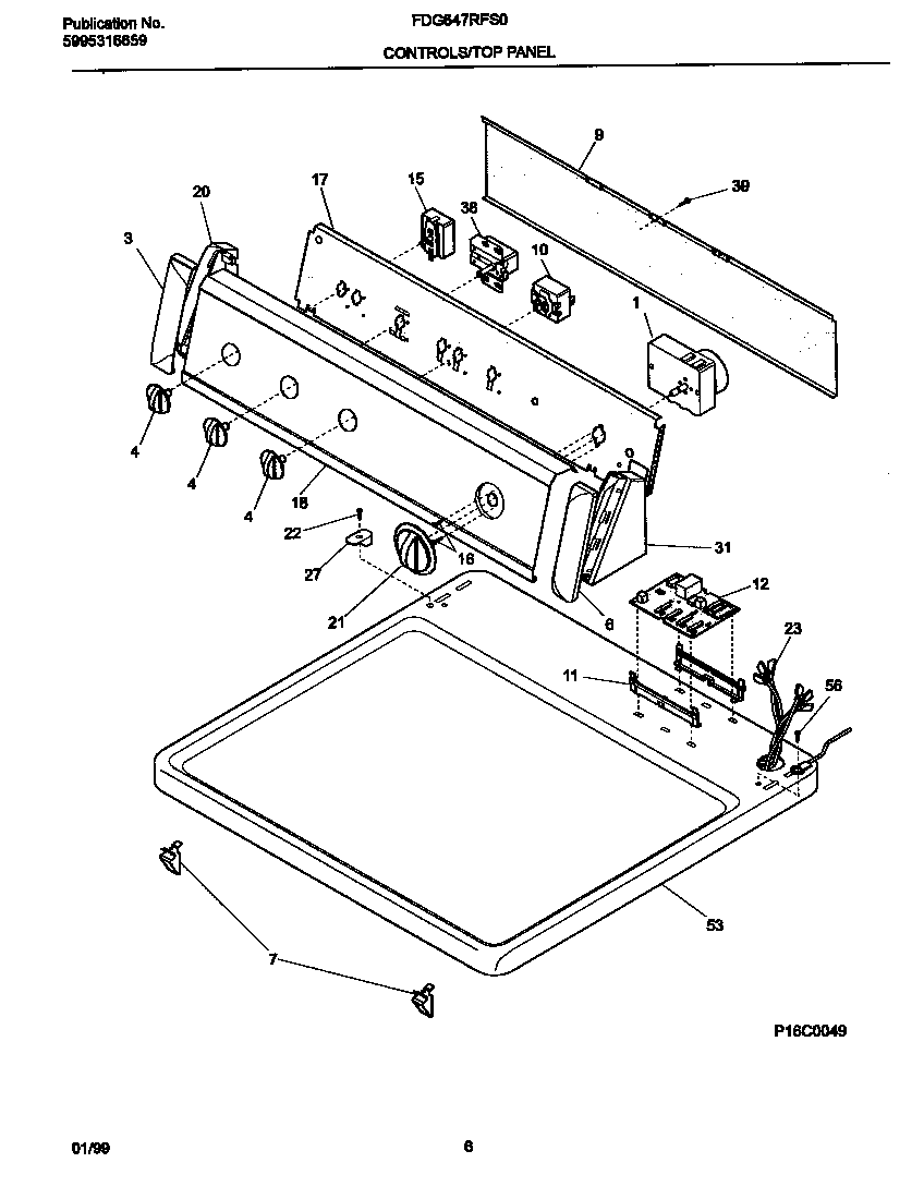 P16C0049 CONTROL PANEL