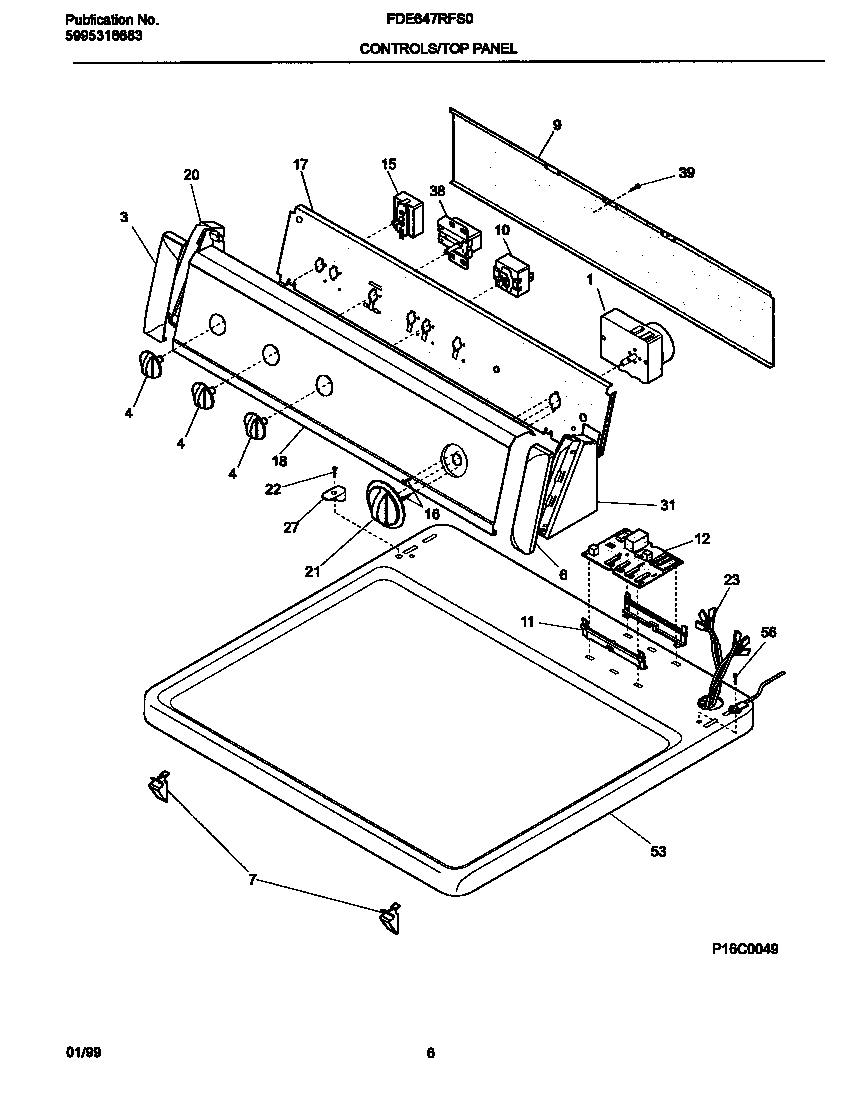 P16C0049 CONTROL PANEL