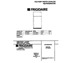 Frigidaire FRT18KRGD1 cover diagram