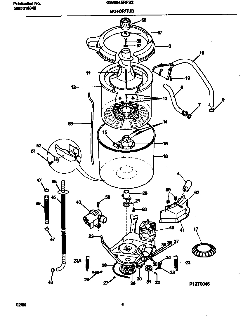 Motor/tub