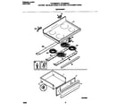 Frigidaire FEF336BGDC top/drawer diagram