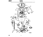 Frigidaire FWX233RES4 motor/tub diagram