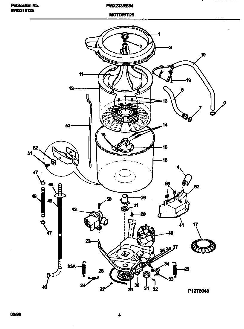 Motor/tub