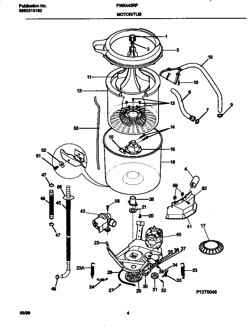 Motor/tub