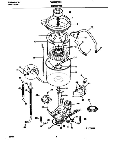 Motor/tub