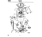 Universal/Multiflex (Frigidaire) MWX111REW3 motor/tub diagram
