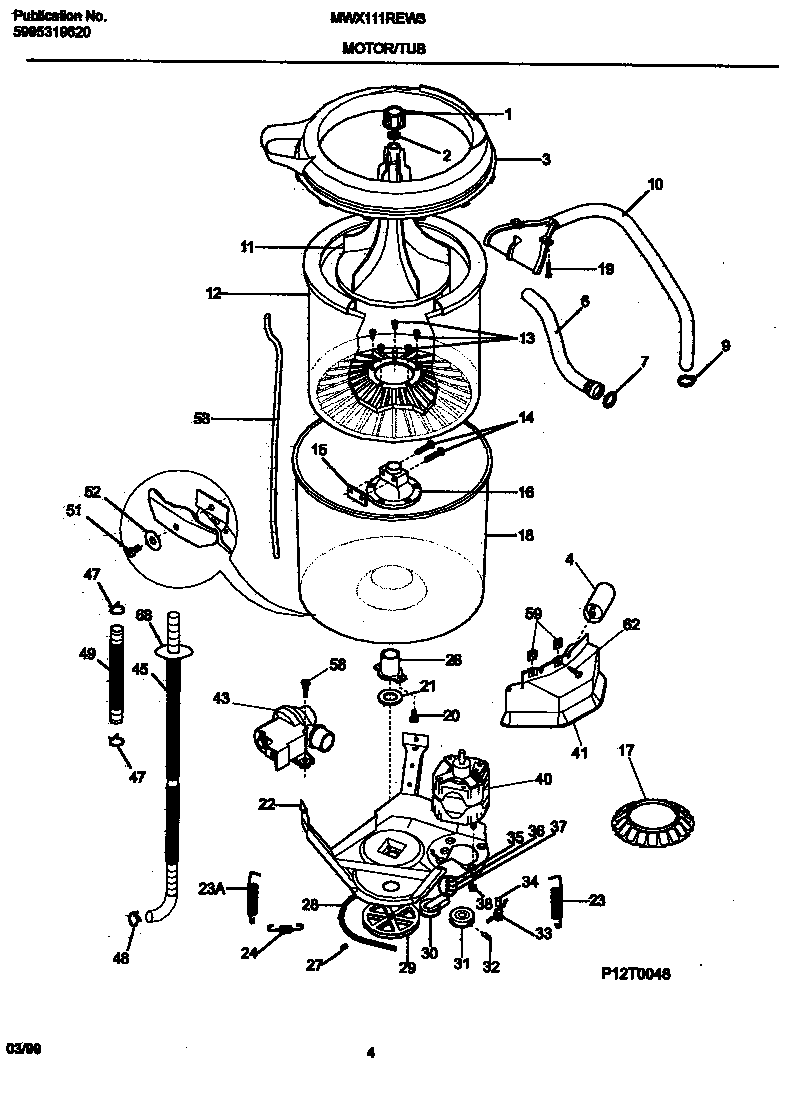Motor/tub
