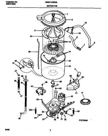 Motor/tub
