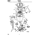 Universal/Multiflex (Frigidaire) MWX121REW3 motor/tub diagram