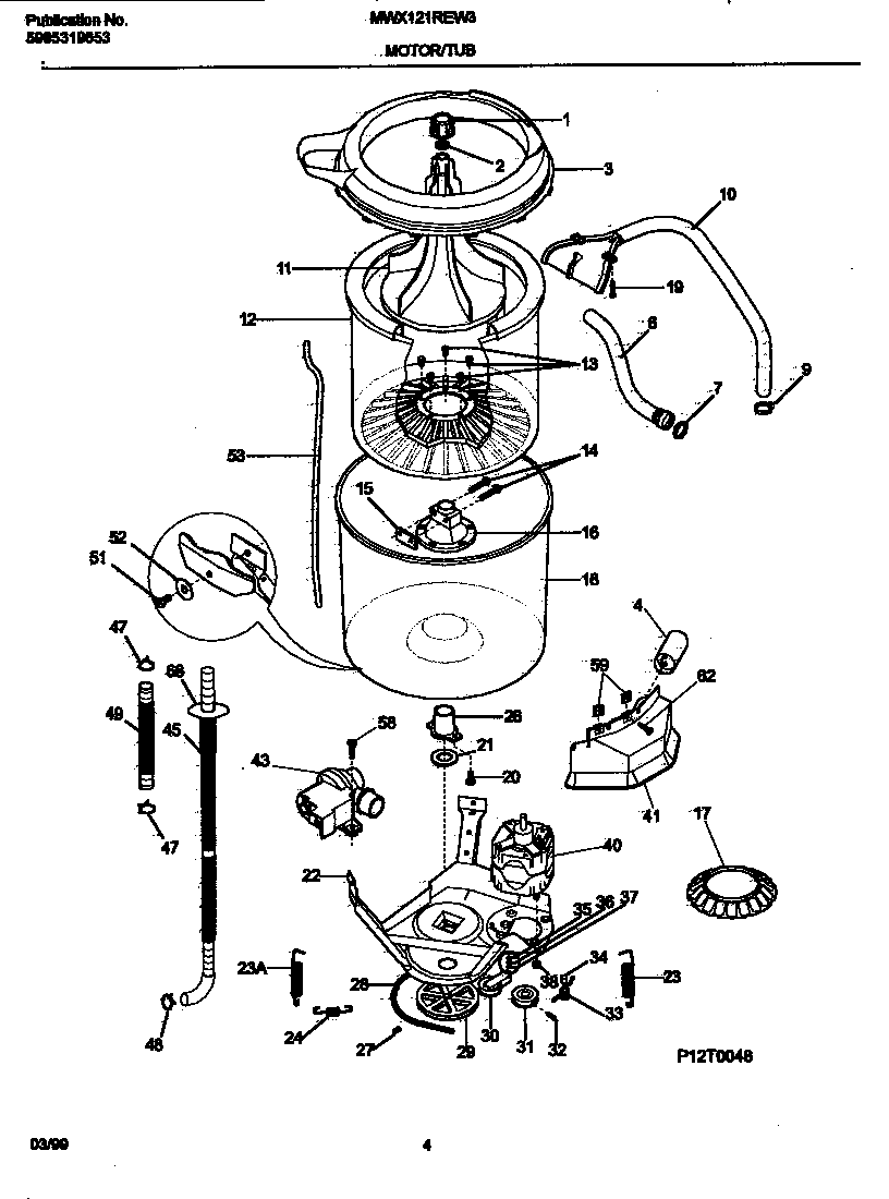 Motor/tub