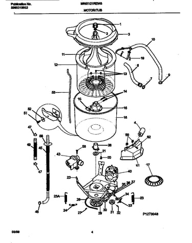 Motor/tub