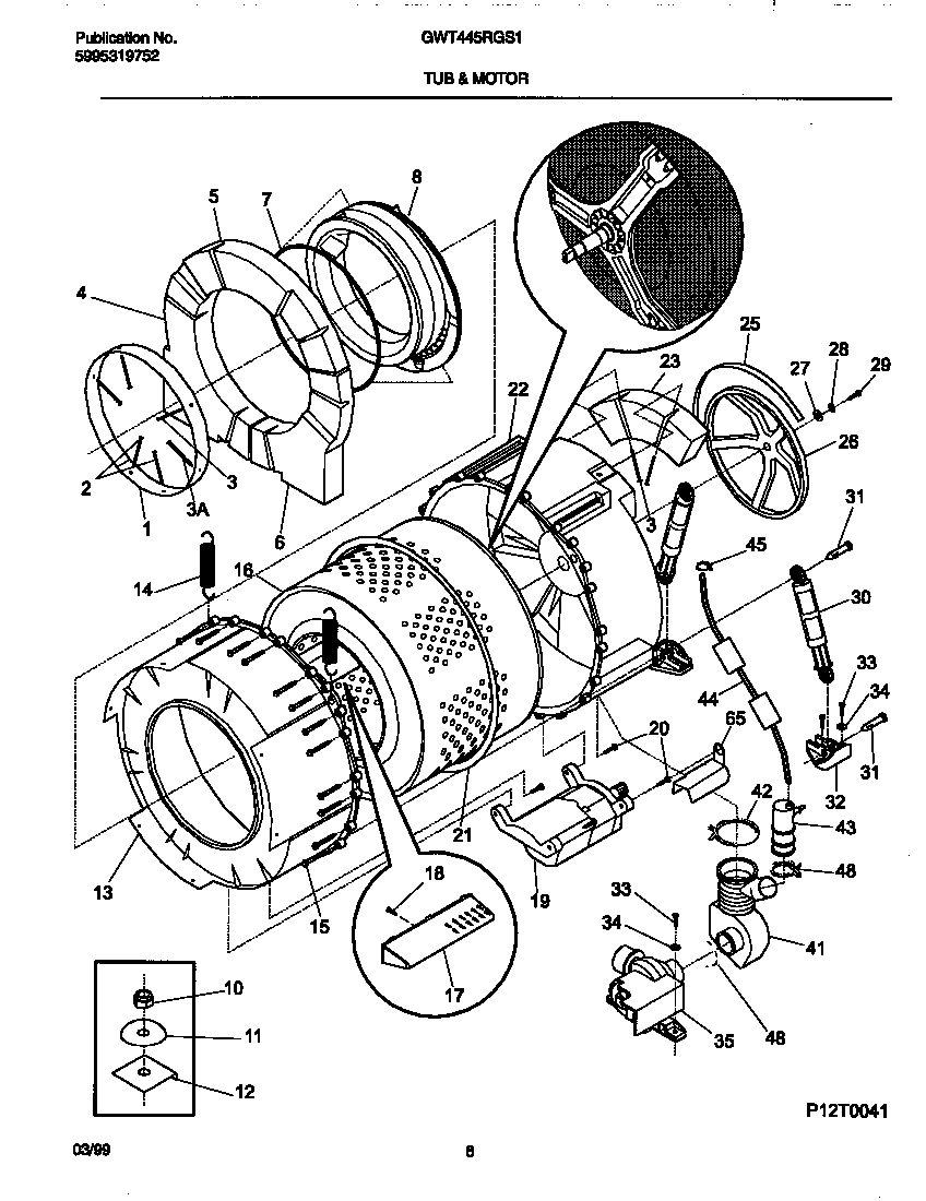 Tub & motor