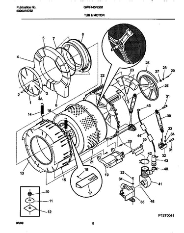 Tub & motor