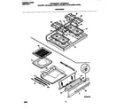 Frigidaire FGF334BGDC top/drawer diagram