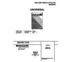 Universal/Multiflex (Frigidaire) MWX233RES4 cover diagram
