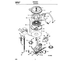 Universal/Multiflex (Frigidaire) MWX233RES4 motor/tub diagram