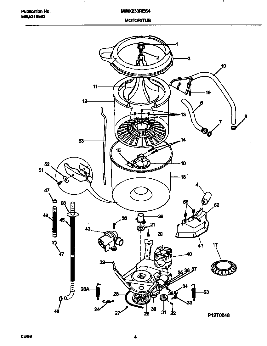 Motor/tub