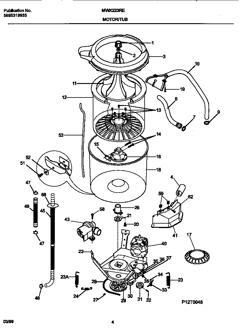 Motor/tub
