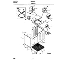 Universal/Multiflex (Frigidaire) MWX233REW3 cabinet/top diagram