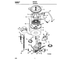 Universal/Multiflex (Frigidaire) MWX233REW3 motor/tub diagram