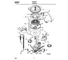 Universal/Multiflex (Frigidaire) MWX233RED3 motor/tub diagram