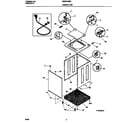 Universal/Multiflex (Frigidaire) MWX433REW3 cabinet/top diagram