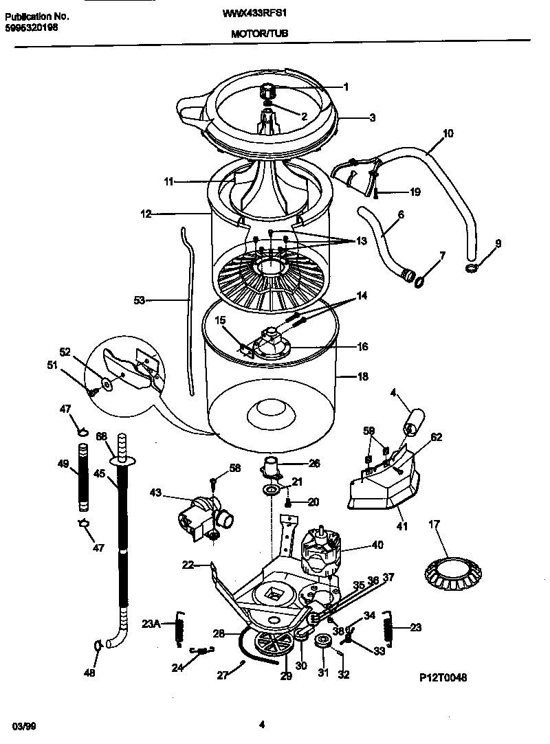 Motor/tub