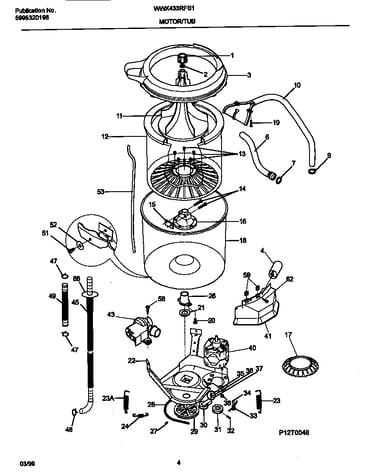 Motor/tub