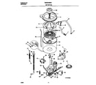 Universal/Multiflex (Frigidaire) MWX645RES4 motor/tub diagram